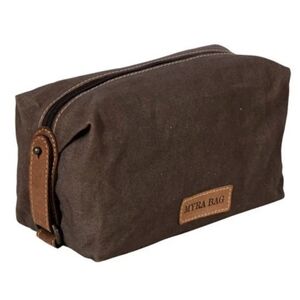 Myra Bag NWT Dark Brown Mens Toiletry Bag Mountain‎ Dawn Shaving Kit Bag